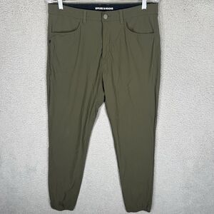 Rhone Pants Mens 32 Green Chino Slim Fit Resort Jogger Nylon Performance Stretch